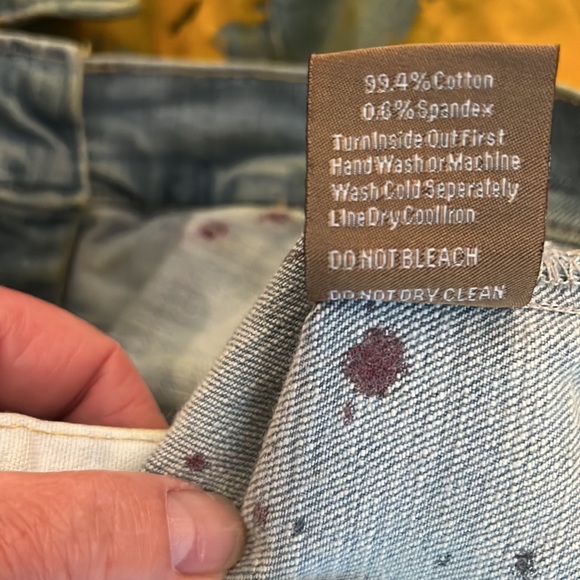 Men’s NEW Crysp Denim. Ottoman Spatter paint Jacket size large - Picture 7 of 7